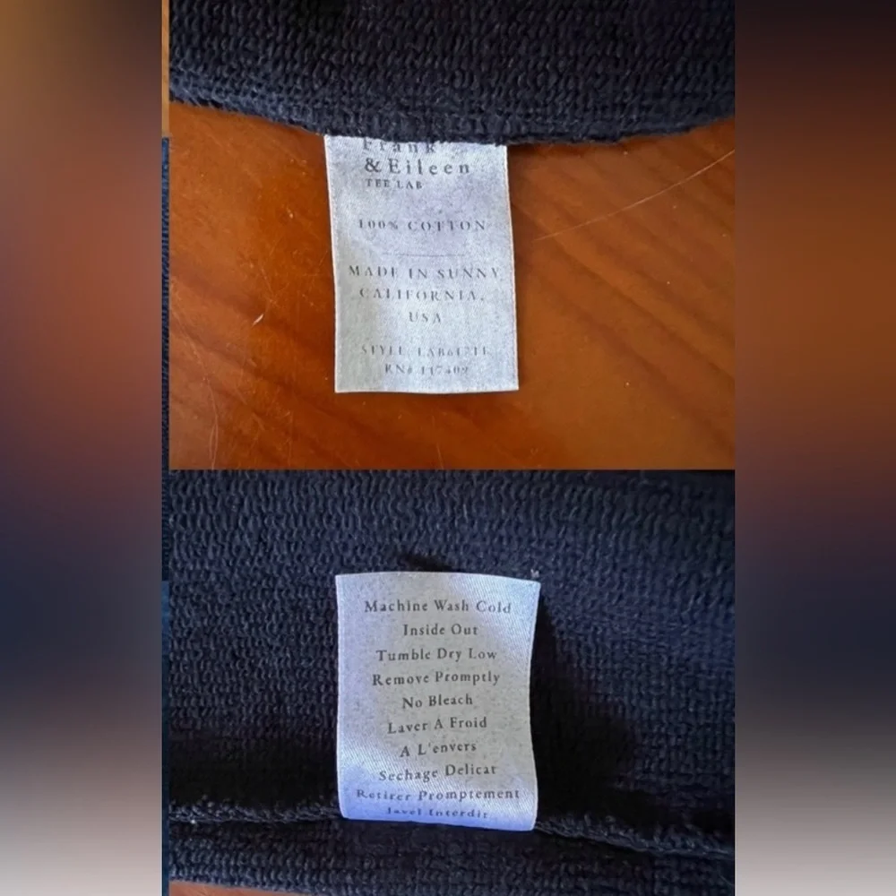 Frank & Eileen  Donegal Unforgettable Skirt Triple Fleece Size Small Black - Picture 8 of 9